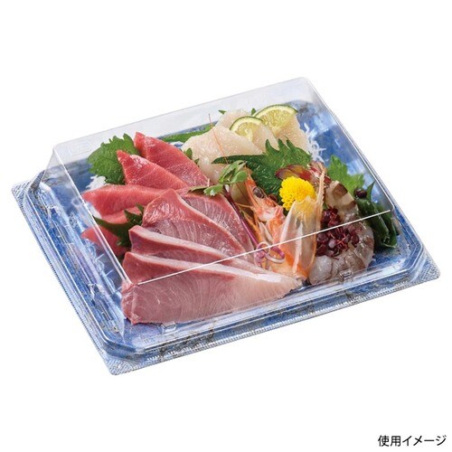 刺身容器カレン20−16本体クリスタル青×12