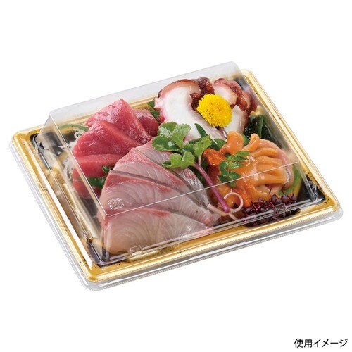 刺身容器 長角皿19−17 本体 つつみ金 ×16