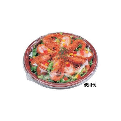 寿司容器 グルメボウル−18 本体 ひだ茶色 ×9