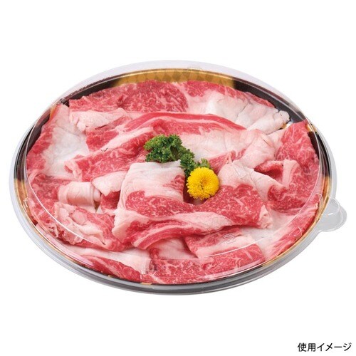 発泡トレー しゃぶしゃぶ255 本体 波格子金×8