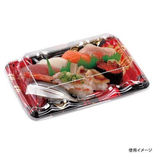 大波皿2−4(V1) 本体 まる波赤 18セット