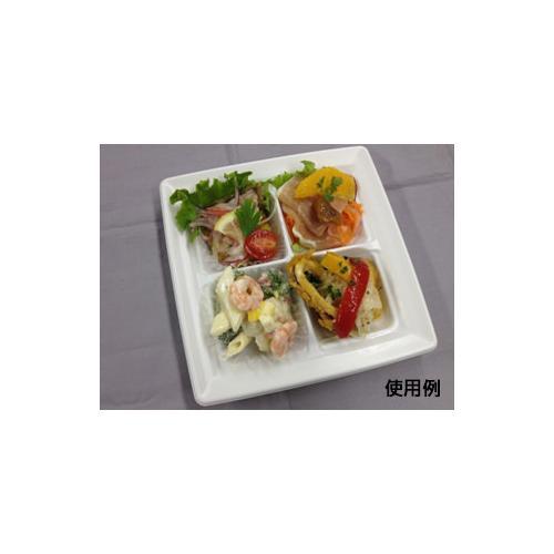 軽食容器 CT沙楽 KS18−18−A W 身×4