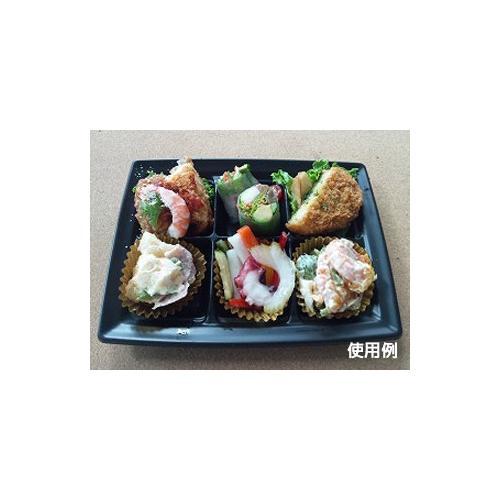 軽食容器CT沙楽KS24−18−ABK身×3