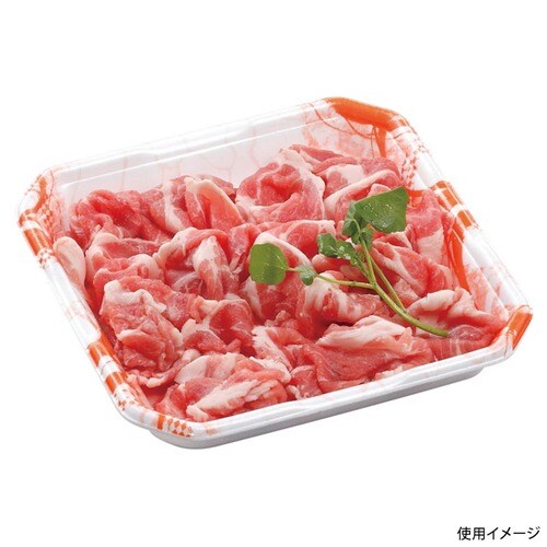 発泡トレー しゃぶしゃぶ1人浅(V) 旬香橙×12