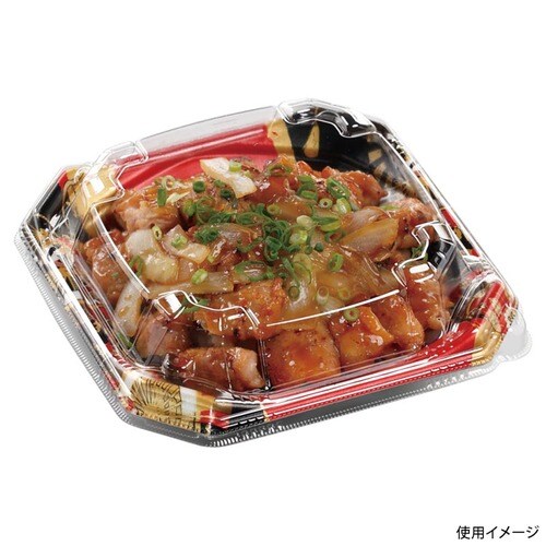 MFPかぐら丼 17−17 本体 黒扇子内朱×18