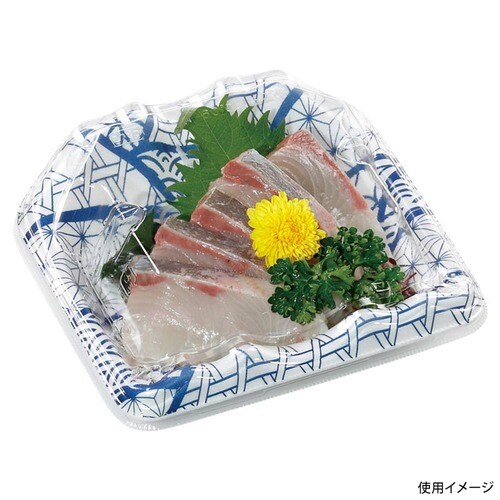 刺身容器 豊山15−14 本体 なみ紋青 ×32