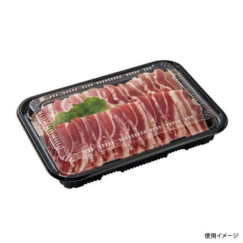 軽食容器 HSラクパ 23−16 BK 身 ×12