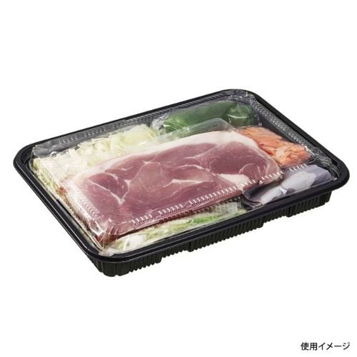軽食容器 HSラクパ 26−19 BK 身 ×12