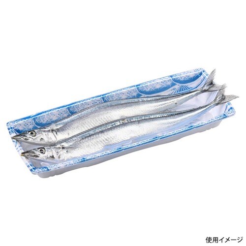 鮮魚トレー角盛鉢30−11(35)A水紋青×16