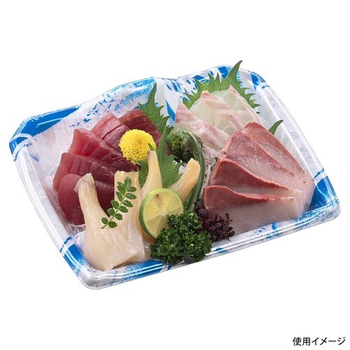 刺身容器 宝山20−17 本体 矢ばね青 ×12