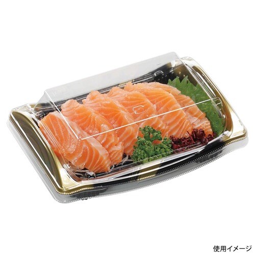 刺身容器 竹皿17−11 本体 はけ嵐金 ×20