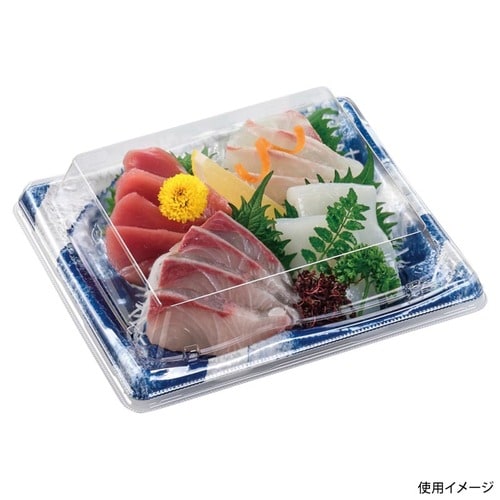 刺身容器 陶彩19−17 本体 陶ぞめ紺 ×16