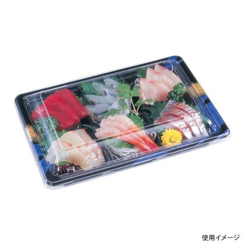 刺身容器 箱もり−60−6(V)本体 右京 ×36