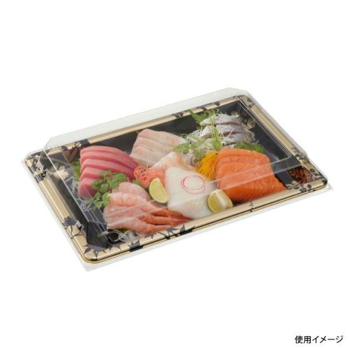 刺身容器 DX角皿 特1 花盛MT−BK 身 ×8