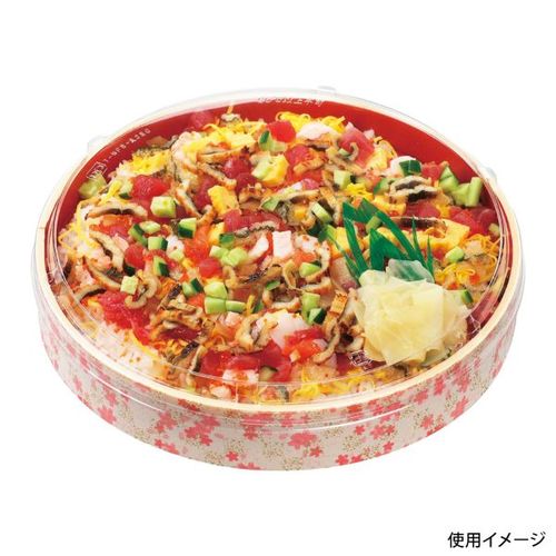 WPS−丸250V 花かすみ朱 エコ蓋付 6セット