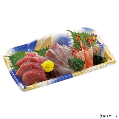 刺身容器 宝山24−14 本体 風光青 16セット