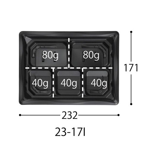 CTいろは23−17I赤黒−BK 身 16セット