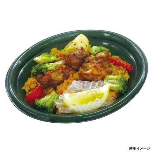 軽食容器 TPボレノ M24−18 緑 身 ×9
