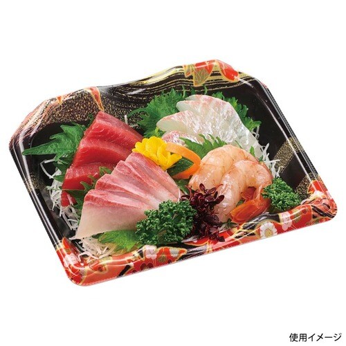 刺身容器 豊山20−17 本体 風花赤 18セット