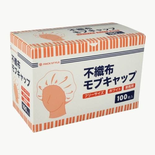 新PS不織布モブキャップ 白 8セット