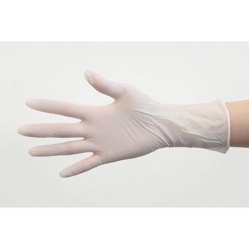ニトリル手袋6001粉無 S 白 8セット