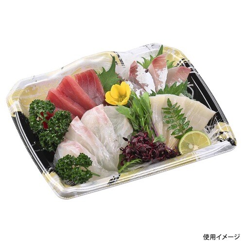 刺身容器 宝山20−16 本体 銀筆金 16セット