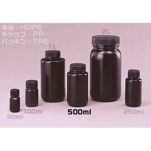 Jボトル丸型広口遮光500ml滅菌済 100本入