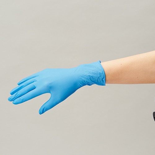 854B−SS手袋ブルー粉無100入 9セット