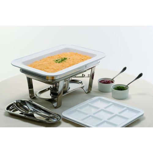 ビュッフェ用角型フードパン白TKO−243