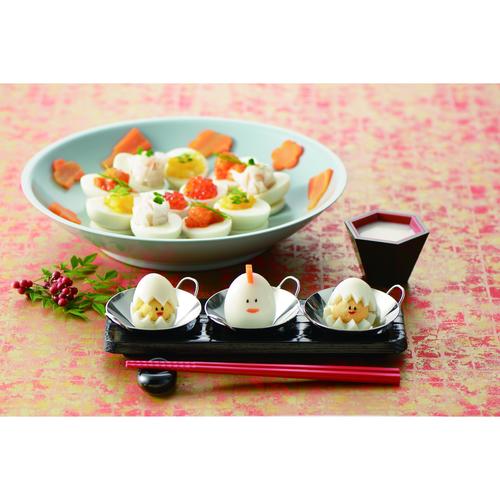 六方美心(六角さかずき)内朱外黒 20セット