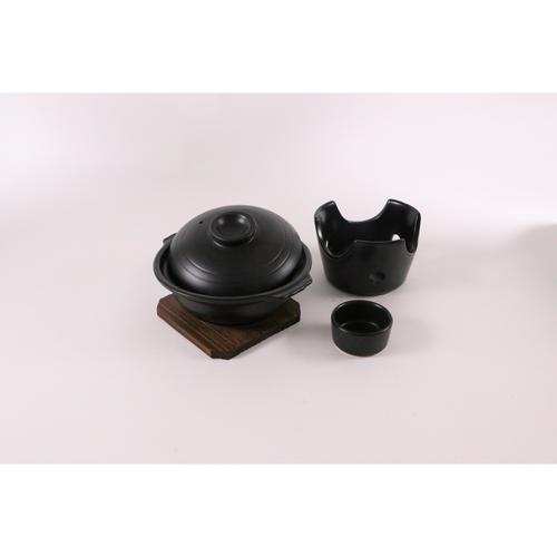 HB−5219陶器製寄せ鍋コンロ付セット