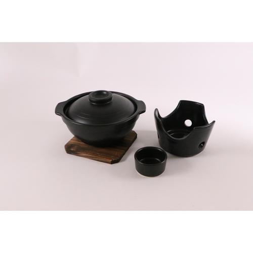HB−5220陶器製いろり鍋コンロ付セット