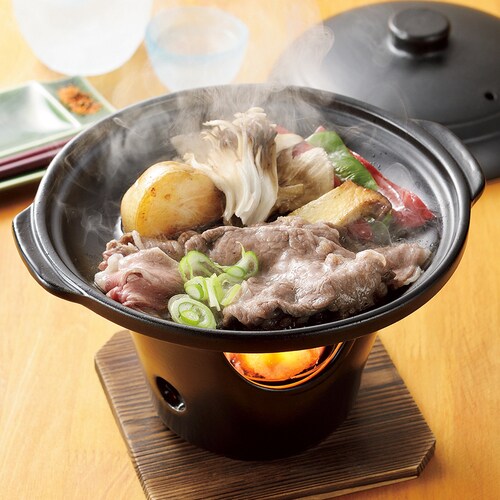 HB−5222陶器製陶板焼コンロ付セット