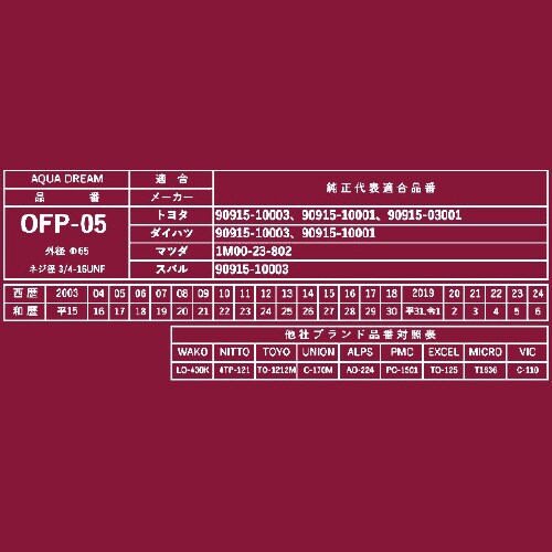 オイルフィルター AD−OFP−05−10