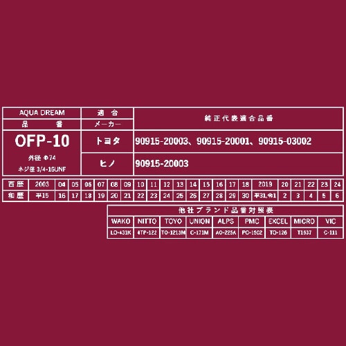 オイルフィルター AD−OFP−10−10
