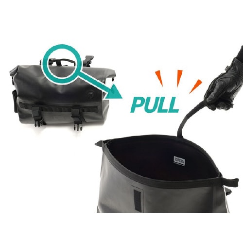 オートバイ用防水ツーリングバッグDBT640−BK