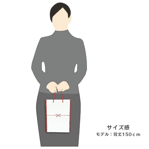 ギフトペーパーバッグ 花結び 1パック(10枚入)