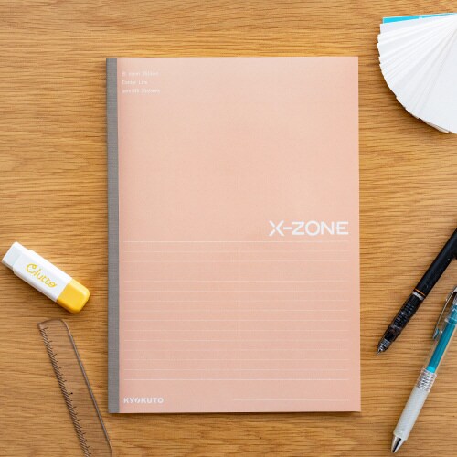 ノートクロスゾーンB5B罫コーラル30枚×10