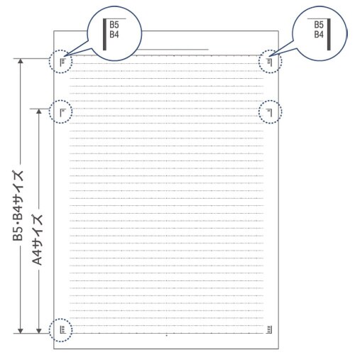 カレッジノートA4ネイビーブルー30枚×10