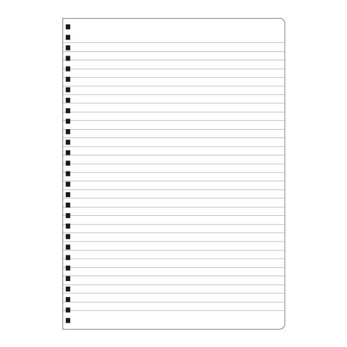 Wリングノート無地表紙セミB57mm罫×10