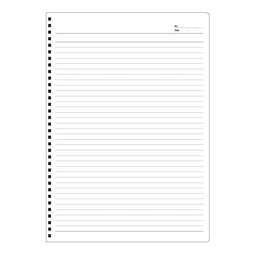 Wリングノート無地表紙A47mm罫×5