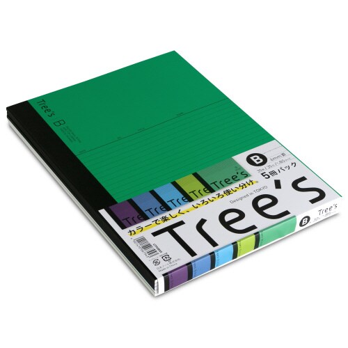 ノートTreesB5B罫30枚5冊束×24