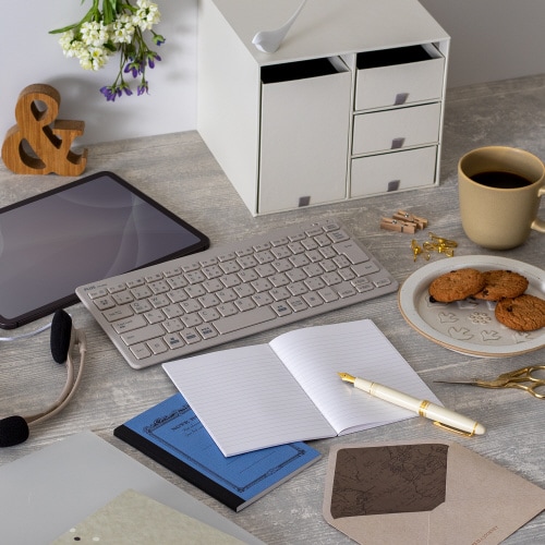 CDノートA6空6mm罫20行52枚×10