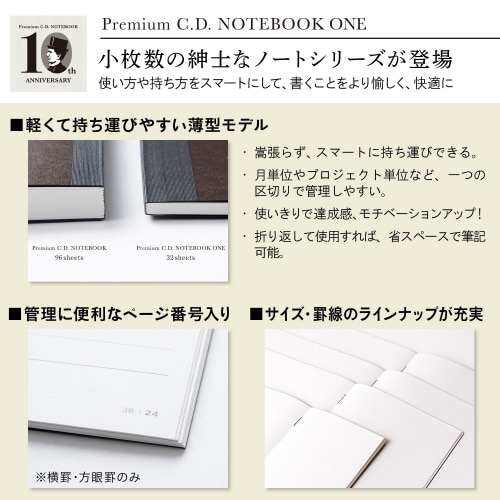 プレミアムCDノートONEA6無罫32枚×5