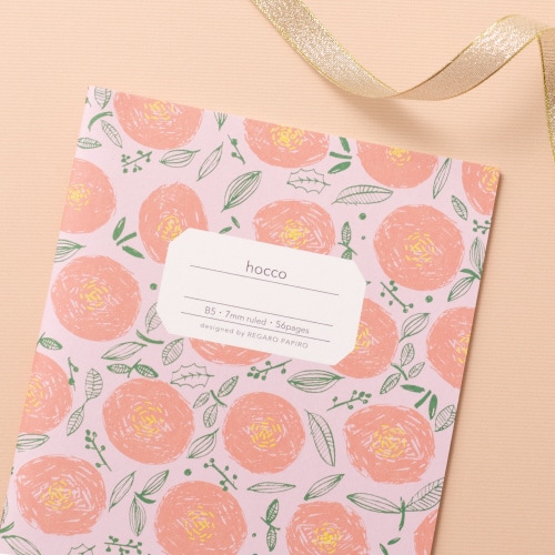 ノートhoccoB5丸花28枚×5