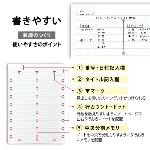 ノートTreesA4B罫グレー40枚×10