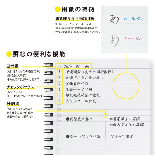 WリングノートTreesA6B罫40枚×10