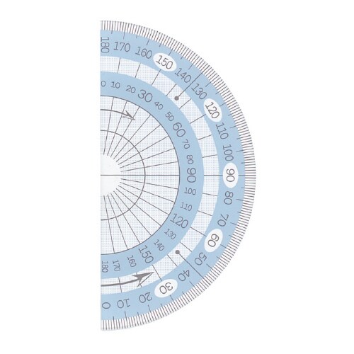 マカロンルーラー(分度器)ミント×5