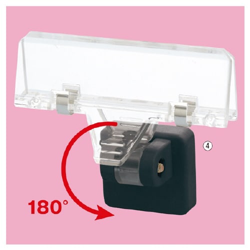 マグネットクリップクリップ式ブラック2個入×5