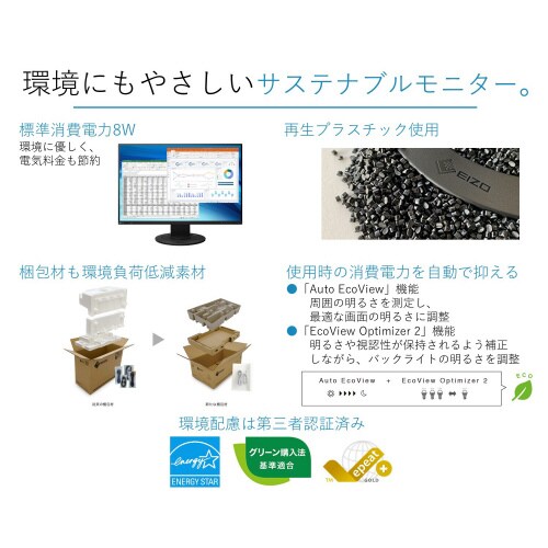 24.1型液晶モニター WUXGA ホワイト